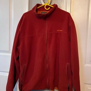Very Warm and Nice Size XL LL Bean Fleece Zip up jacket. Polartec